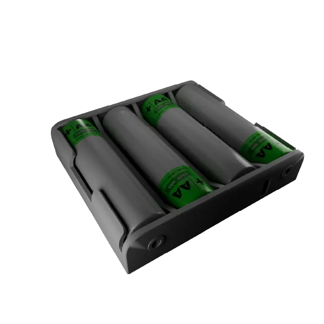 Pack de baterías 6V, 4x AA